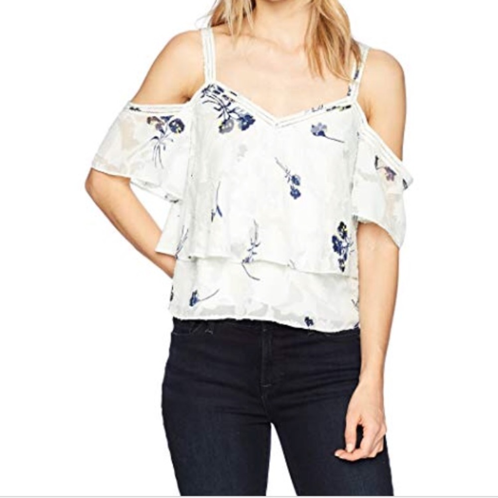 Lucky Brand Off The Shoulder Flowy Top